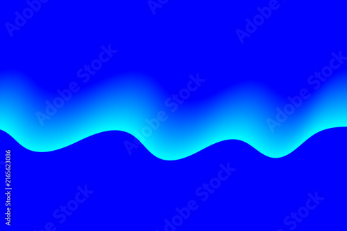 Abstract blue wave pattern with smooth curves and gradients for modern backgrounds