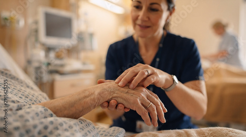  Hands Providing Care Massage Comfort and Compassionate Support