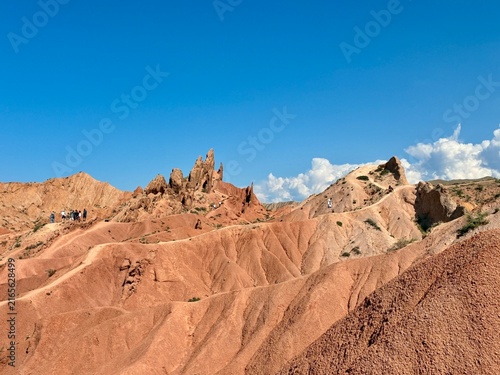 Breathtaking scenery of Fairy Tale valley (Dolina Skazok) in Issyk Kul area of Kyrgyzstan
