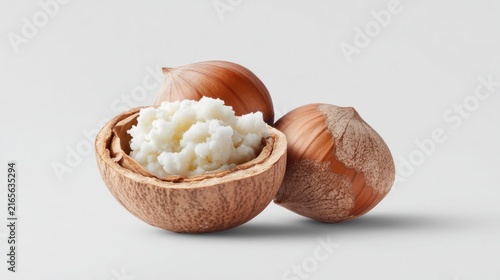 Walnut halves reveal creamy delicious nut butter inside