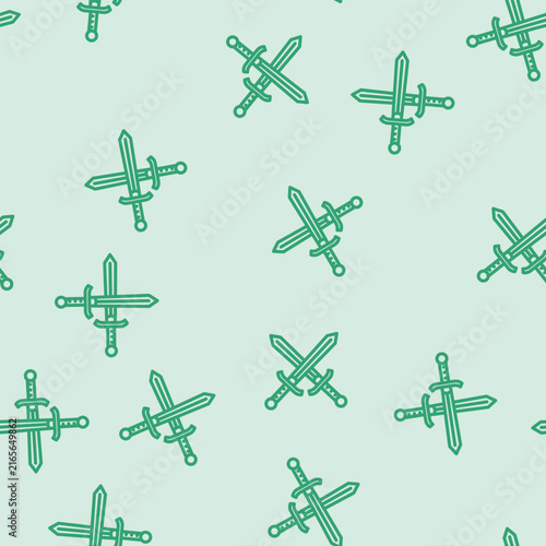 crossed swords heraldic line seamless pattern crossed swords heraldic thin line illustration