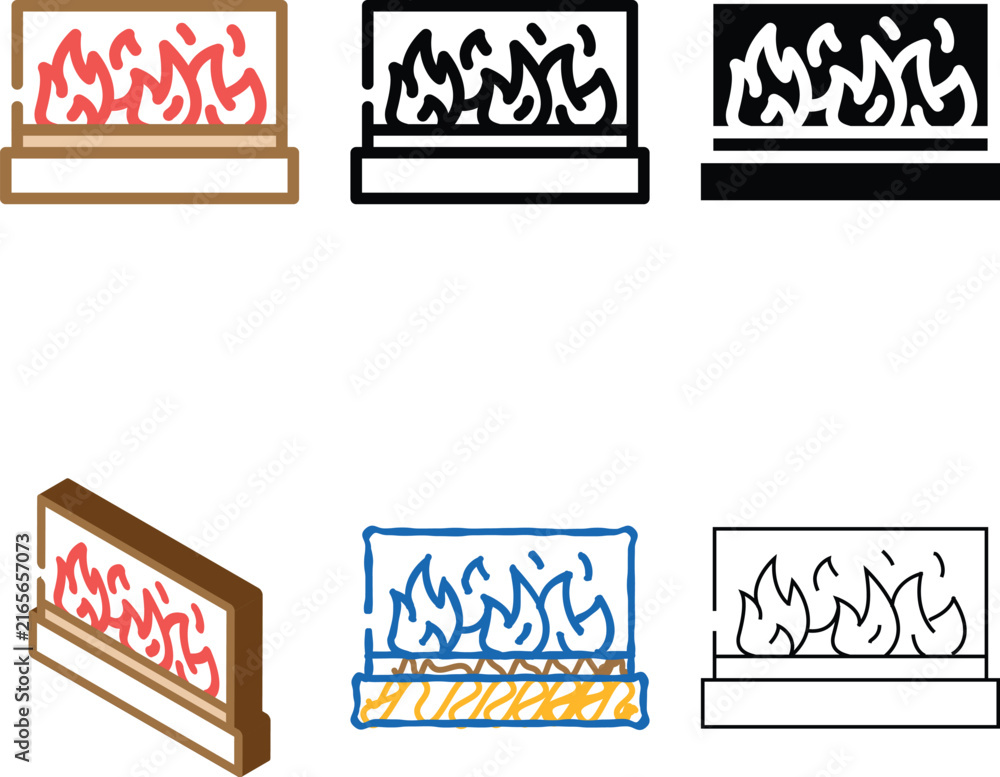 Fototapeta premium alcohol design fireplace color icon vector. alcohol design modern fireplace sign. isolated symbol illustration