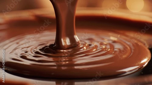 Molten Chocolate Pouring into a Pool of Deliciousness.