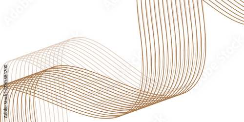 Luxury abstract gold wavy line pattern background design.
