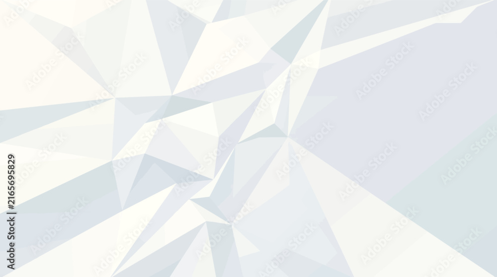 Obraz premium White Low Poly Geometric Background with Abstract Triangles