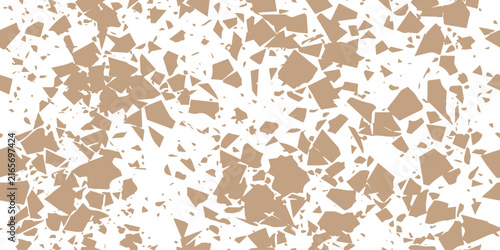 Abstract shattered fragments in monochrome with dynamic angular shapes and sharp edges creating a chaotic textured pattern