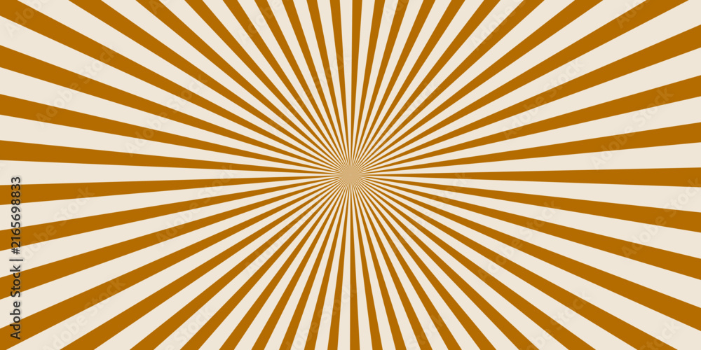 Fototapeta premium Retro olive radial rays background with bold spokes streaming from the middle, abstract retro design for presentation, flyer and social media post.