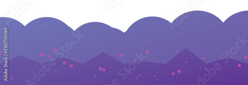 Purple wavy abstract background, with scattered pink, dots on a, white background