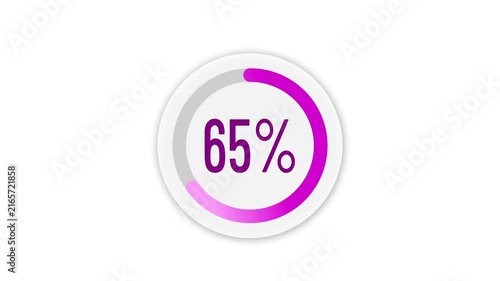 Circular Colorful Loading Indicator Collection. Dynamic progress rings with percentage counters, clean minimalist motion graphic style on white background. Progress Bar 4K. Minimalist 2D animation.