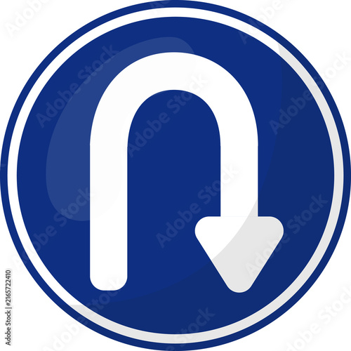 U-Turn Road Sign