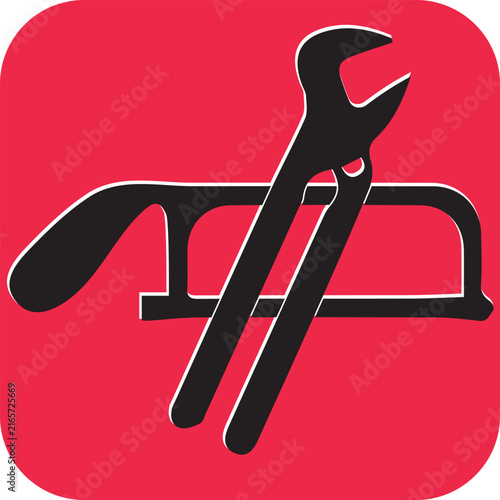 Industrial Worker Silhouette Vector Illustration with Pickaxe