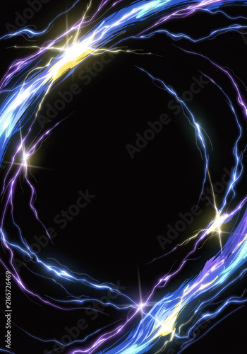 Dynamic Rainbow Speed Lines and Swirl Background in Anime Style