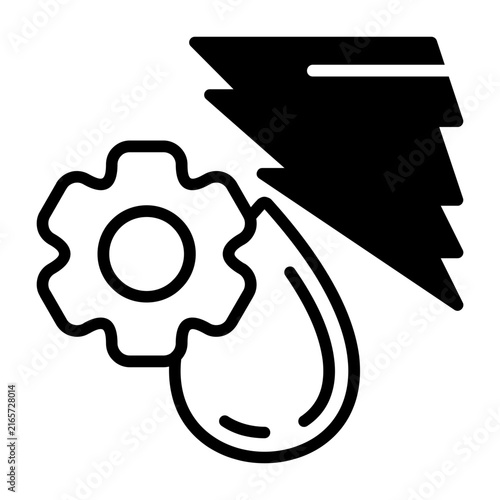 Hydro Power Vector Icon