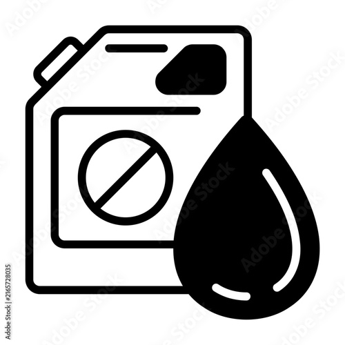 No Fossil Fuels Vector Icon