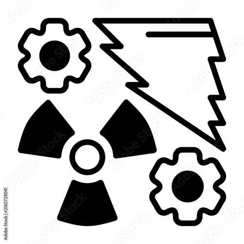 Nuclear Energy Vector Icon