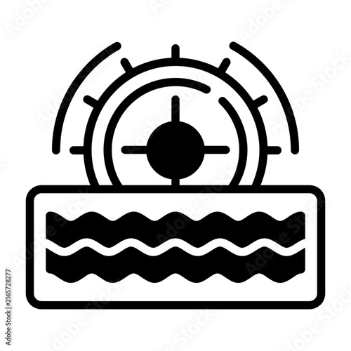 Water Mill Vector Icon