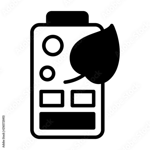 Bio Battery Vector Icon