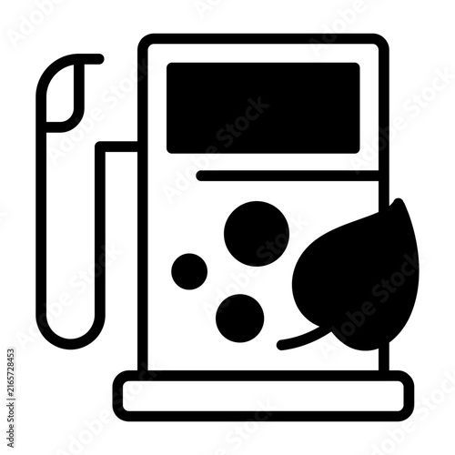 Biofuel Station Vector Icon