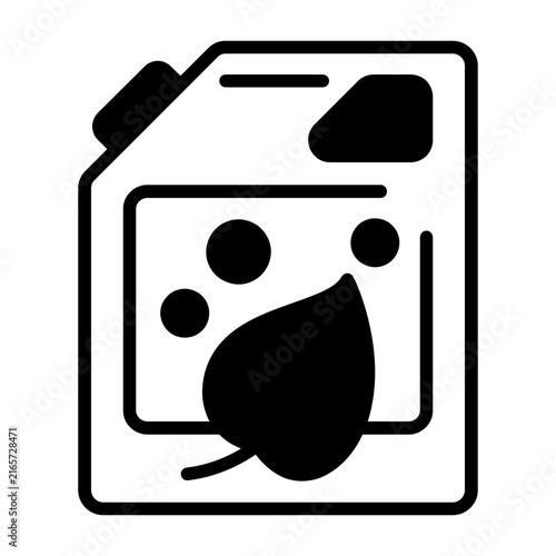 Biofuel Can Vector Icon