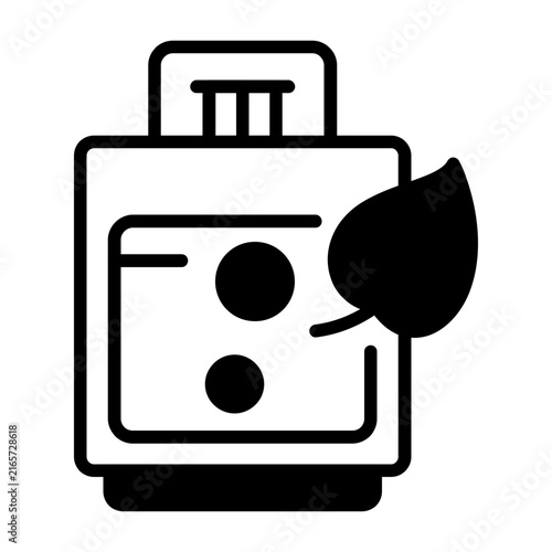 Biogas Cylinder Vector Icon