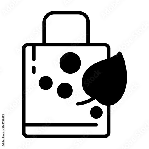 Eco Bag Vector Icon