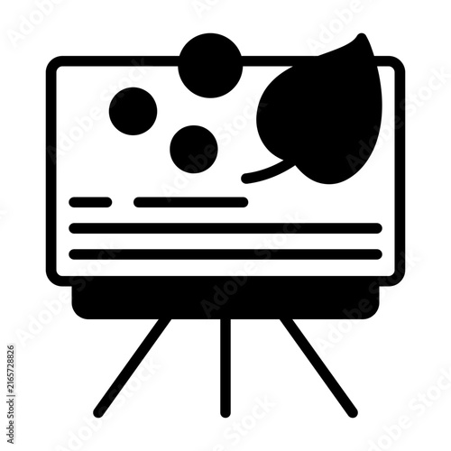 Eco Presentation Vector Icon