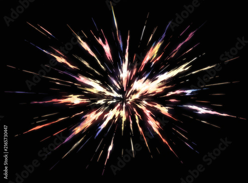 Dynamic Red and Orange Energy Explosion and Impact Flash Effect