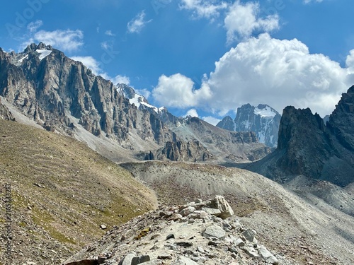 Breathtaking scenery of the valley at Ala Archa National park in Kyrgyzstan