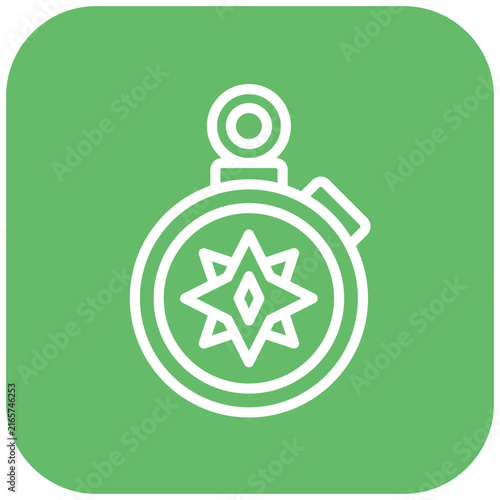 Obraz na płótnie Compass Vector Design Icon Style