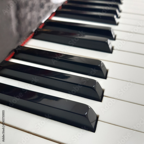 Fotografie Tasti del pianoforte verticale