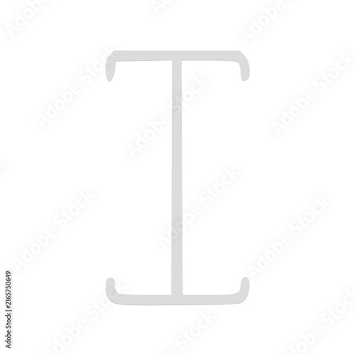 Fotografie White cursor text selector icon over a transparent grid background