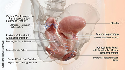 Transparent Vaginal Reconstruction with Sacrospinous Fixation and Colporrhaphy