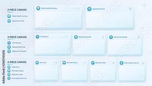 Light Medical Healthcare Patient Portal and Appointment Dashboard Glassmorphism UI UX Kit