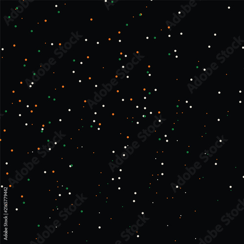 Multiple Colorful Dots Pattern on Black Background