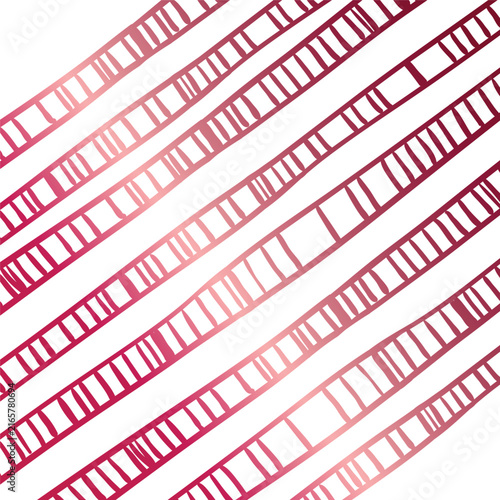 Red Pattern on White Background, Abstract Seamless Vector Design