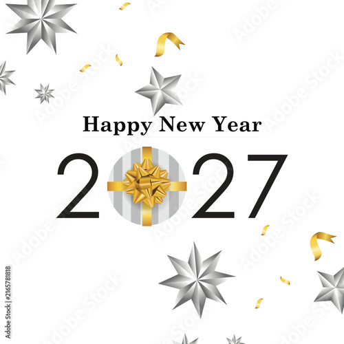 Happy New Year 2027 Vector Design