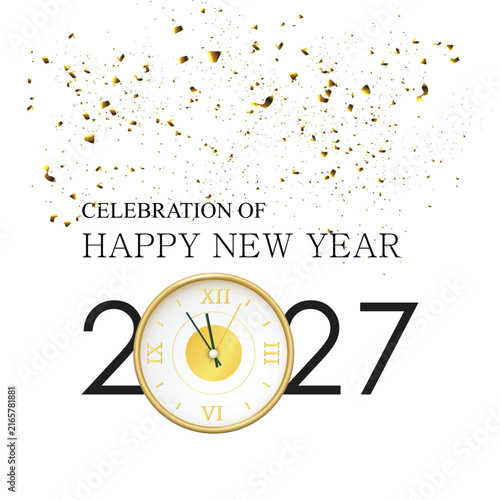 Happy New Year 2027 Vector Design