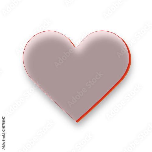 Cuadro en lienzo Heart romantic symbol showing love emotion health affection and positive relatio