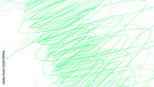 Photography Energetic neon green scribbles and hand drawn loops creating a chaotic yet vibra