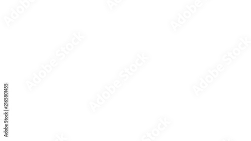 Принти на полотні Swirling white dots forming elegant flowing spiral curves on a stark black and s