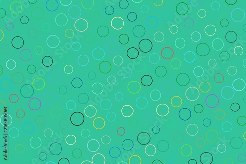 Bubbles floating on a blue-green background for fun design