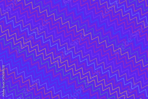 Colorful zigzag pattern with purple and blue shades