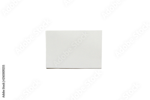 Blank white rectangular sheet of paper as a design mockup template on a transparent PNG background. print design mockups, business card presentations
