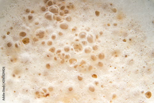 Obraz na plátne Creamy coffee foam texture background
