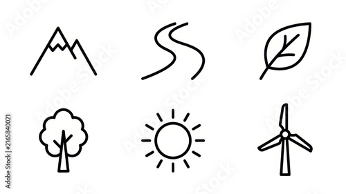 set of vector icons