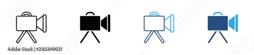 Foto Video Camera Icon Set