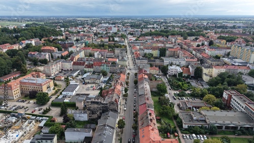 Panoramic view of Gorzow Wielkopolski cityscape Poland