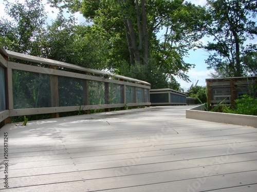 boardwalk entrance to the park