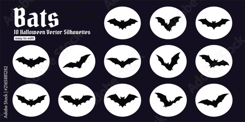 Obraz na płótnie halloween bat and bats