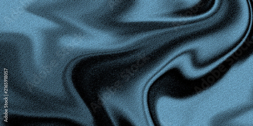 Obraz na plátne Luxurious draped blue satin fabric texture with elegant folds and shadows